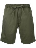 Ymc - 'jay' Drawstring Shorts - Men - Cotton/spandex/elastane - Xs, Green, Cotton/spandex/elastane