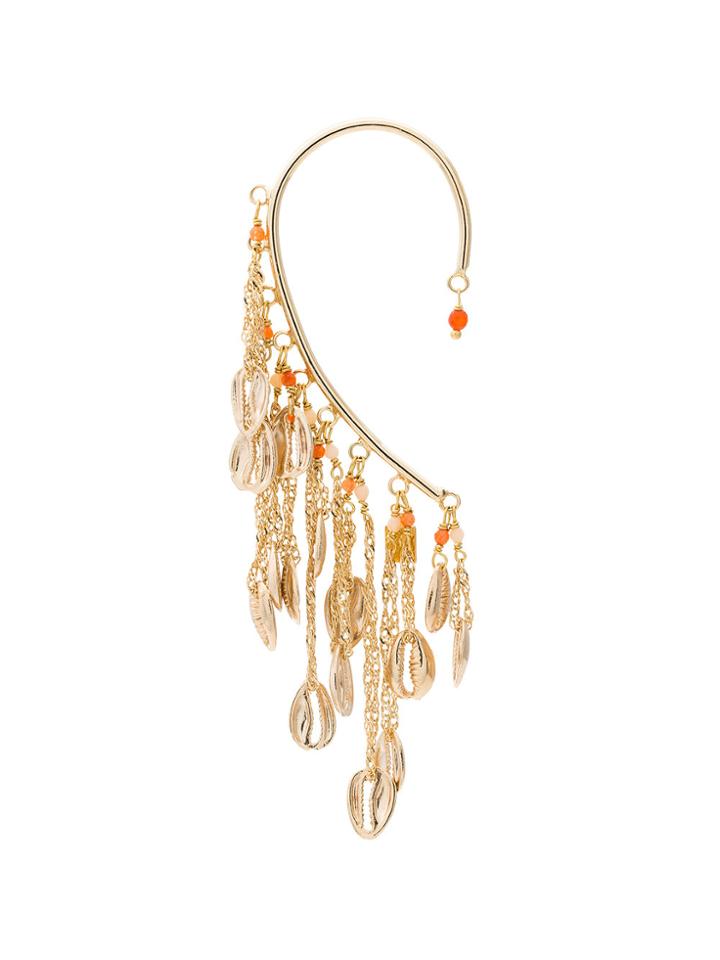 Rosantica Antilla Ear Cuff With Chain - Metallic