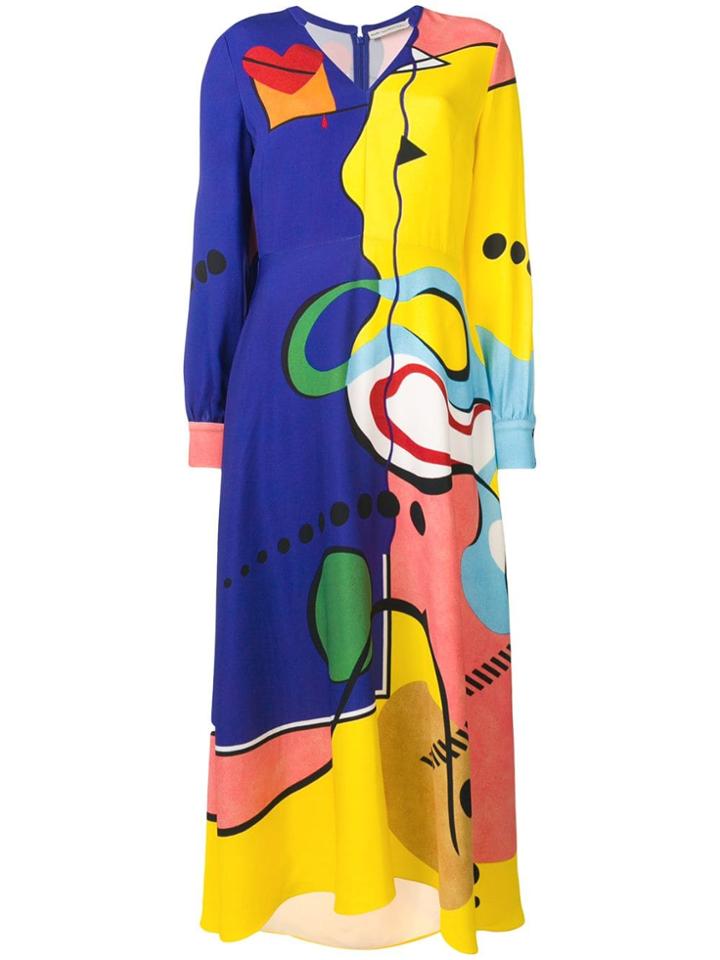 Mary Katrantzou Street Spirit Dress - Blue