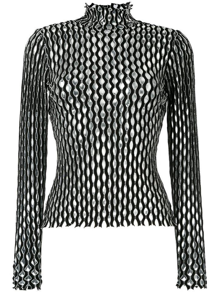 Beaufille - Theta Turtle Neck Top - Women - Polyester/viscose - Xs, Black, Polyester/viscose