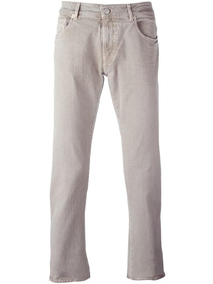Pt05 Slim Fit Chinos, Men's, Size: 33, Grey, Cotton/spandex/elastane