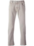 Pt05 Slim Fit Chinos, Men's, Size: 33, Grey, Cotton/spandex/elastane
