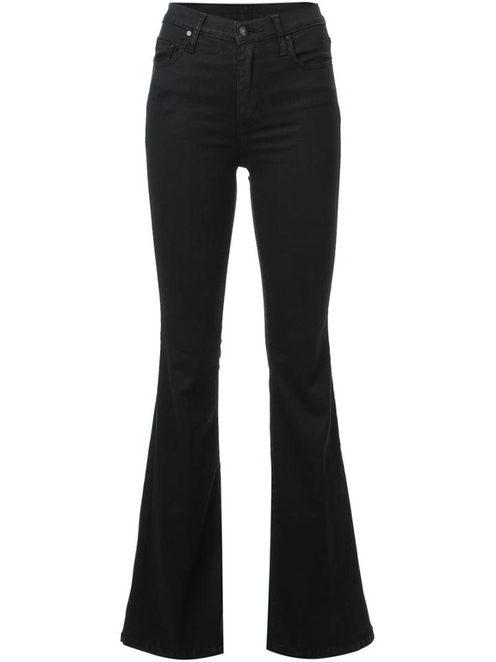 Nobody Denim Cult Flare Jeans, Women's, Size: 25, Black, Cotton/polyester/spandex/elastane