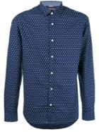 Michael Michael Kors - Fine Print Shirt - Men - Cotton - L, Blue, Cotton