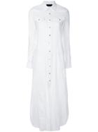 Diesel Black Gold Long Shirt Dress - White