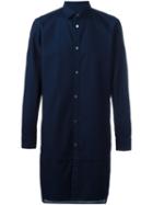 Public School 'rylan' Long Shirt, Men's, Size: Medium, Blue, Cotton