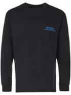 Reception Haad Khom Thai Long Sleeve Cotton T-shirt - Black