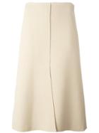 Tibi Midi A-line Skirt, Women's, Size: 2, Nude/neutrals, Polyester