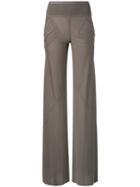 Rick Owens Lilies - Panelled Pocket Trousers - Women - Cotton/polyamide/viscose - 40, Brown, Cotton/polyamide/viscose