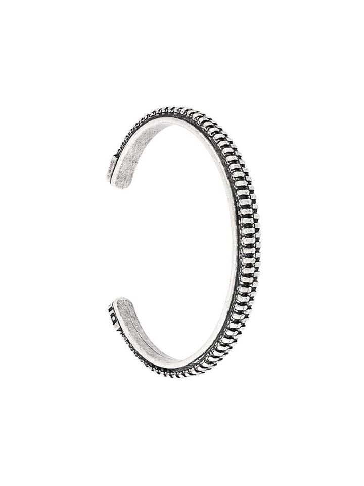 Diesel 'a-zipper' Bracelet, Women's, Size: Small, Metallic