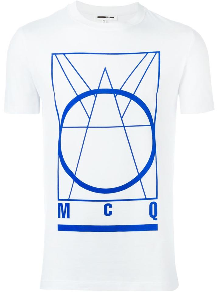 Mcq Alexander Mcqueen Glyph Logo Print T-shirt