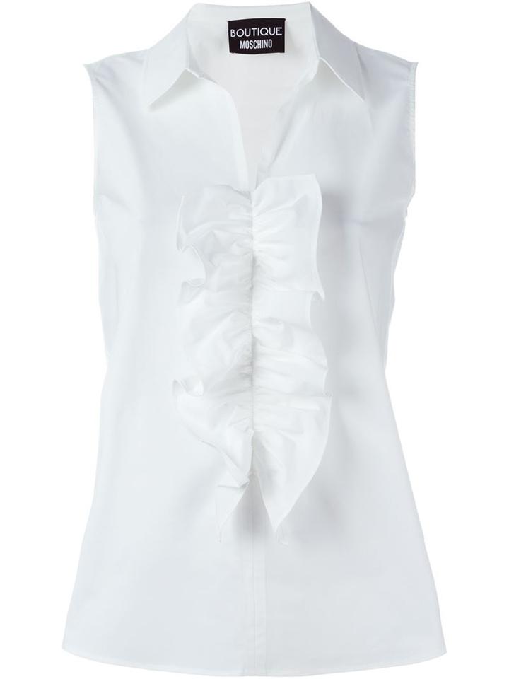 Boutique Moschino Ruffle Front Top