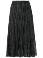 Gig - Midi Knitted Skirt - Women - Polyester/viscose - Pp, Black, Polyester/viscose