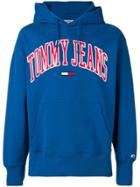 Tommy Jeans Logo Hooded Sweatshirt - Blue