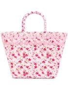Faliero Sarti Flower Printed Tote - Pink & Purple