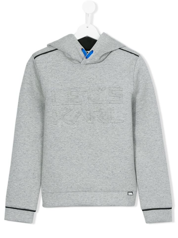 Karl Lagerfeld Kids Let's Karl Hoodie - Grey