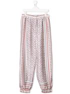 Philosophy Di Lorenzo Serafini Kids Teen Ethnic Drop-crotch Trousers -