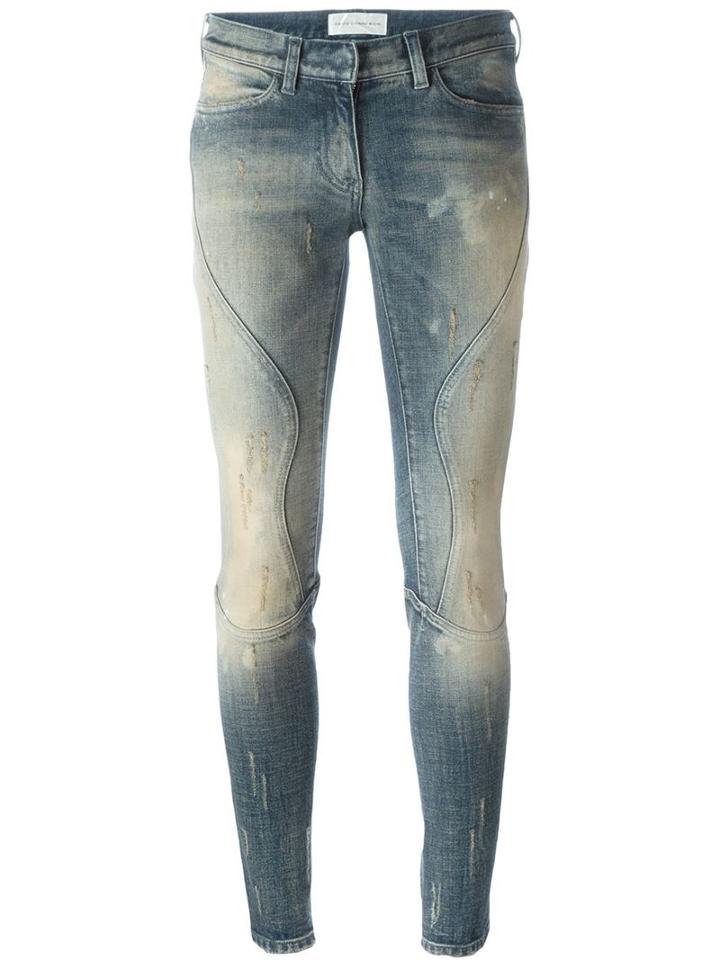 Faith Connexion Distressed Slim Jeans, Women's, Size: 27, Blue, Cotton/spandex/elastane