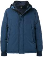 Ps Paul Smith Padded Hooded Jacket - Blue