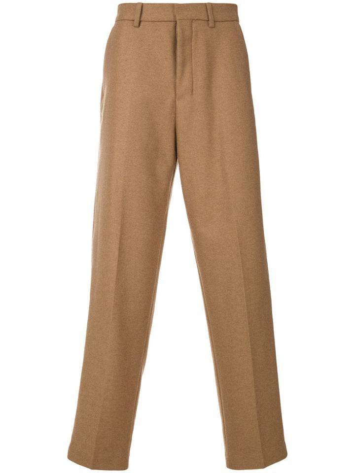 Ami Alexandre Mattiussi Wide Fit Trousers - Nude & Neutrals