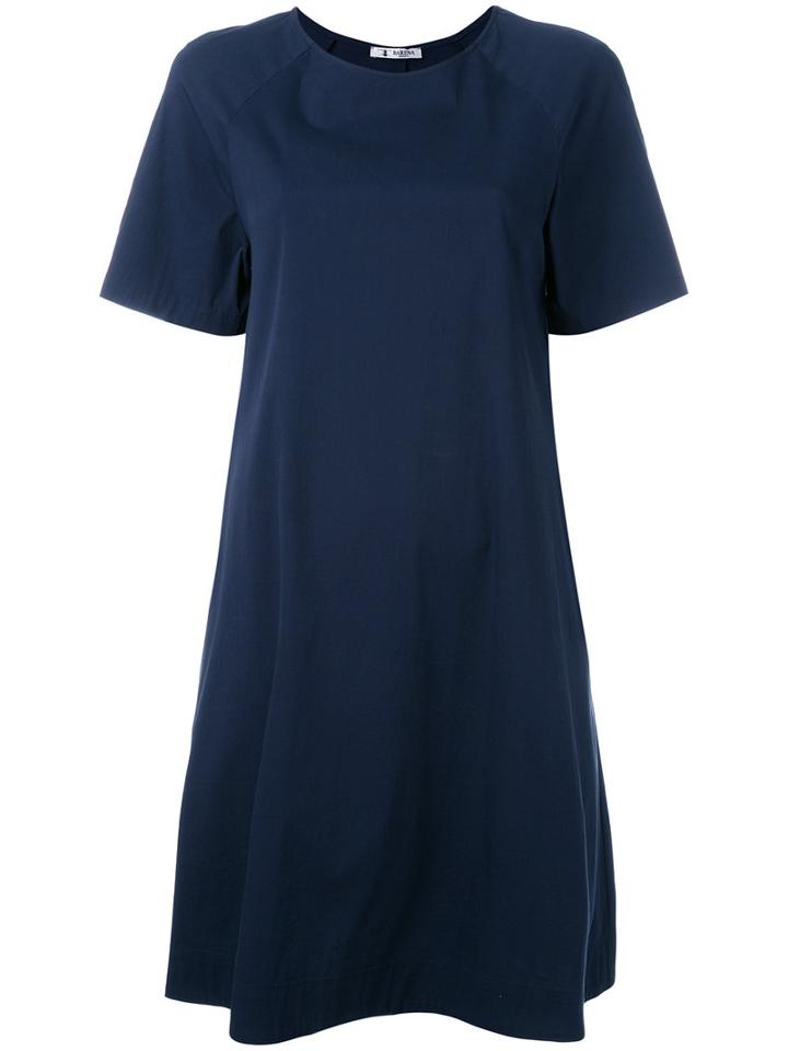 Barena T-shirt Skater Dress, Women's, Size: 44, Blue, Cotton/polyester/spandex/elastane