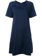 Barena T-shirt Skater Dress, Women's, Size: 44, Blue, Cotton/polyester/spandex/elastane