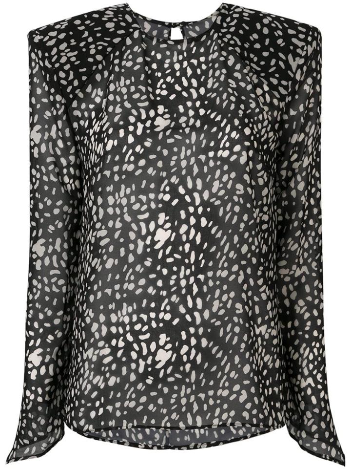 Nineminutes Printed Blouse - Black