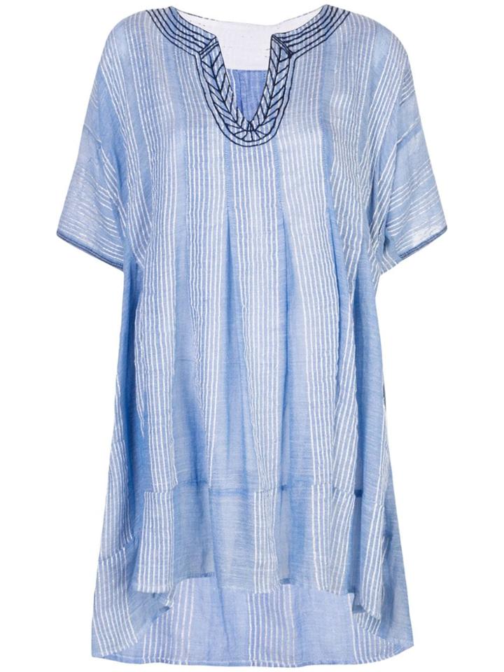 Lemlem Zinab Smock Dress - Blue