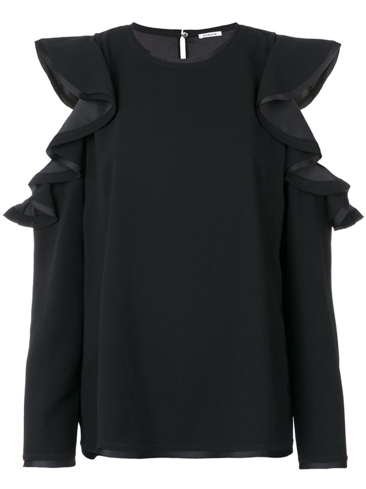 P.a.r.o.s.h. Ruffled Top - Black