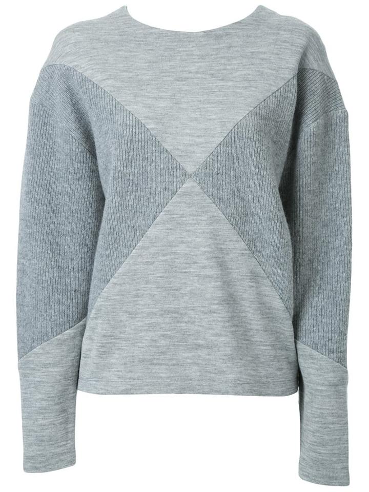 Fad Three Panelled Sweatshirt, Women's, Size: Small, Grey, Wool