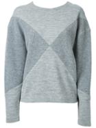Fad Three Panelled Sweatshirt, Women's, Size: Small, Grey, Wool
