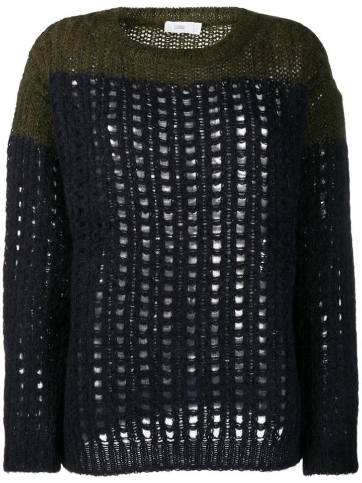 Closed Cable Knit Jumpers - Blue