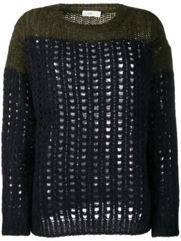 Closed Cable Knit Jumpers - Blue