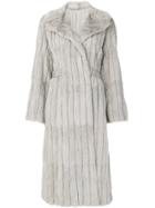 Fendi Vintage Sable Fur Trench - Grey
