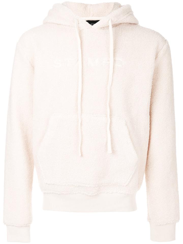 Stampd Furry Detail Hoodie - White