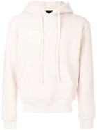 Stampd Furry Detail Hoodie - White
