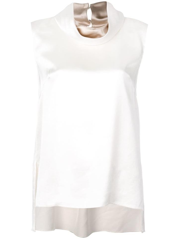 Adam Lippes Draped Neck Blouse - Neutrals