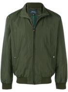 Polo Ralph Lauren Logo Embroidered Bomber Jacket - Green