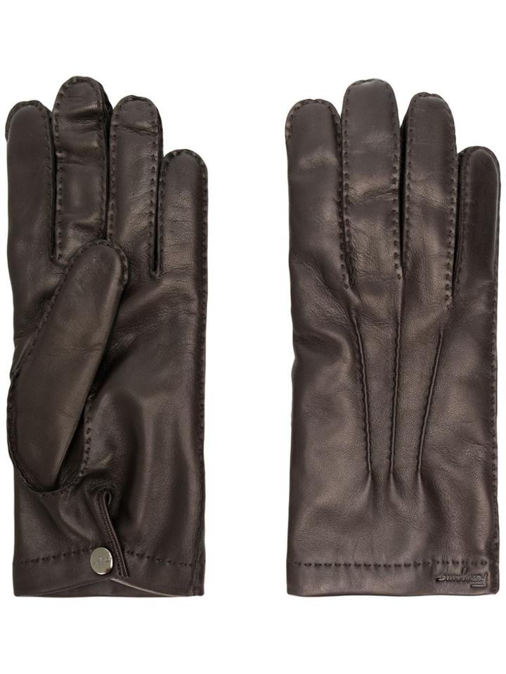 Salvatore Ferragamo Nappa Gloves - Brown