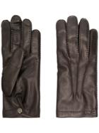 Salvatore Ferragamo Nappa Gloves - Brown