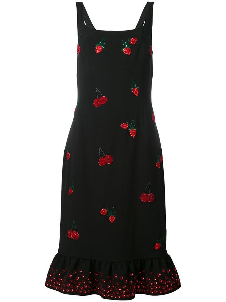 Altuzarra - Sequinned Berry Dress - Women - Polyester/acetate/triacetate/polyester-8 - 40, Black, Polyester/acetate/triacetate/polyester-8