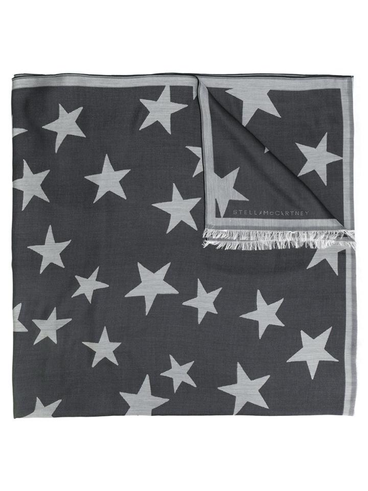 Stella Mccartney Star Print Scarf - Grey