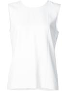Alexander Wang V-back Top, Women's, Size: 2, White, Polyester/spandex/elastane/acetate/viscose