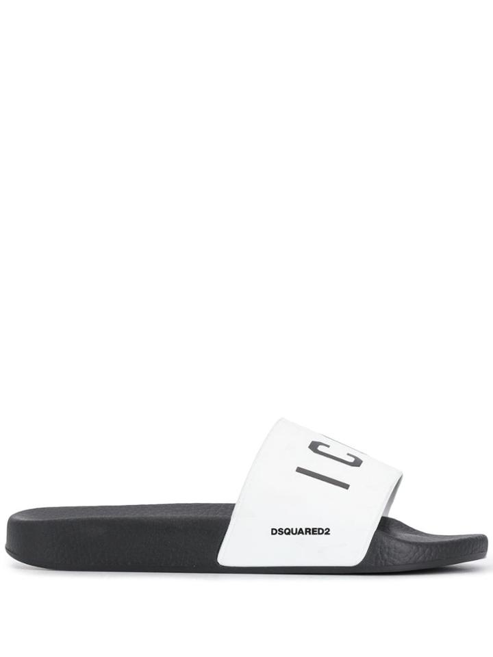 Dsquared2 Icon Slides - White
