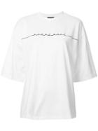 G.v.g.v. 'authentic' Print Oversized T-shirt, Women's, Size: Xs, White, Cotton/polyurethane