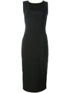 Dolce & Gabbana Vintage Square-shaped Collar Sheath Dress, Women's, Size: 40, Black