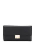 Emporio Armani Logo Continental Wallet - Black