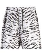 Amiri Tiger Print Shorts - White