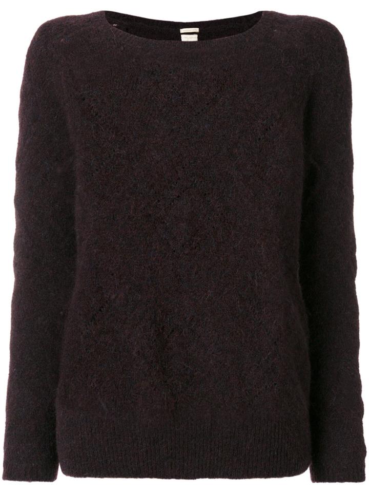 Massimo Alba Diamond Effect Jumper - Pink & Purple