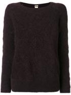 Massimo Alba Diamond Effect Jumper - Pink & Purple